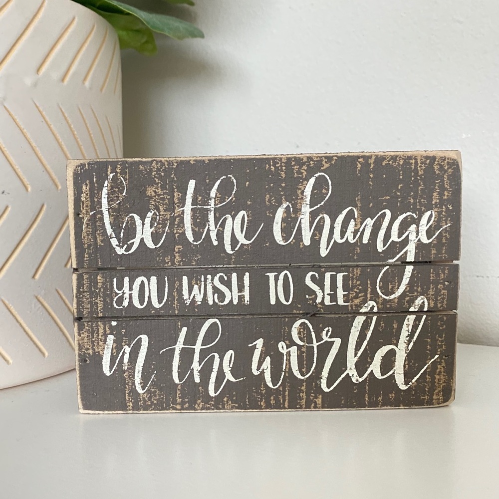 Small Wood Sign - Picture 2 of 4